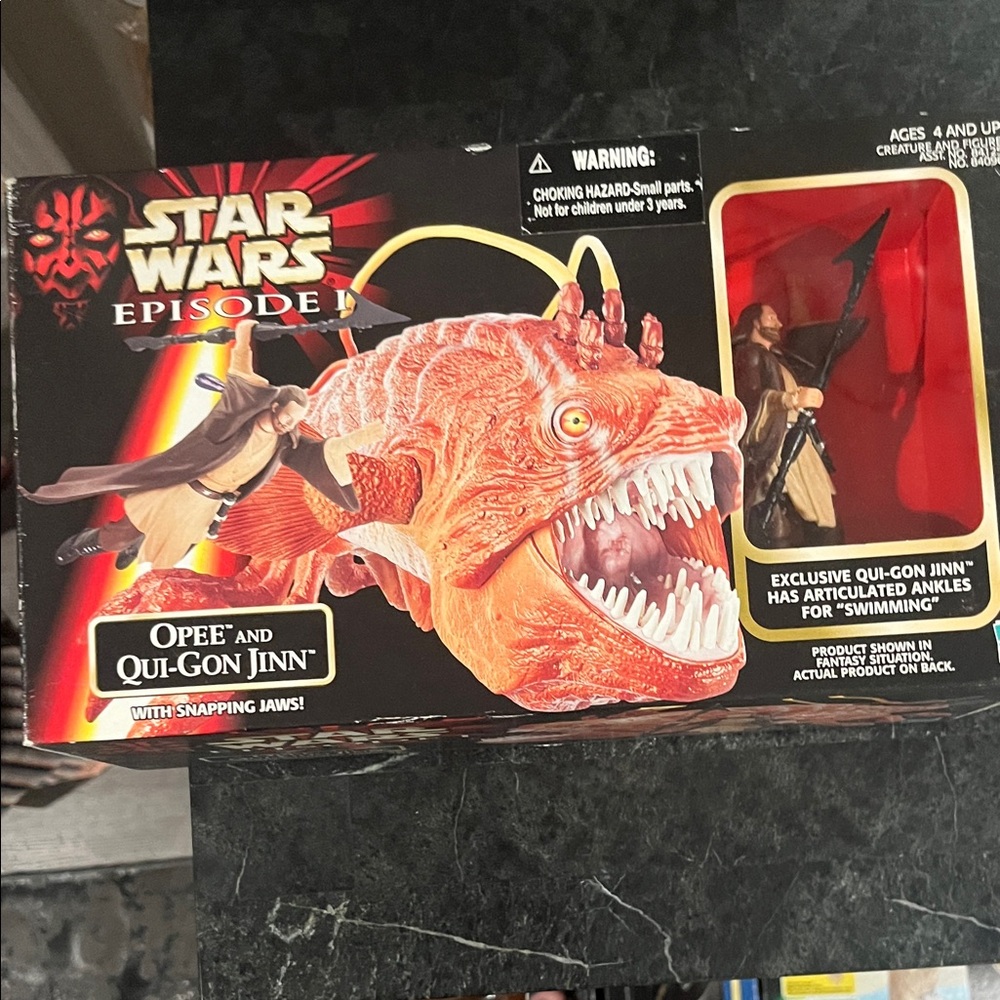 Star Wars Episode I Opee and Qui-Gon Jinn Action Set - Vibrant Orange